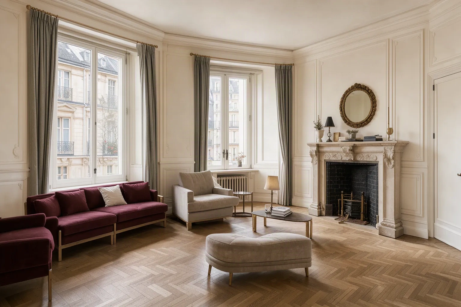 Property interior — Renovated one-bedroom near the Louvre